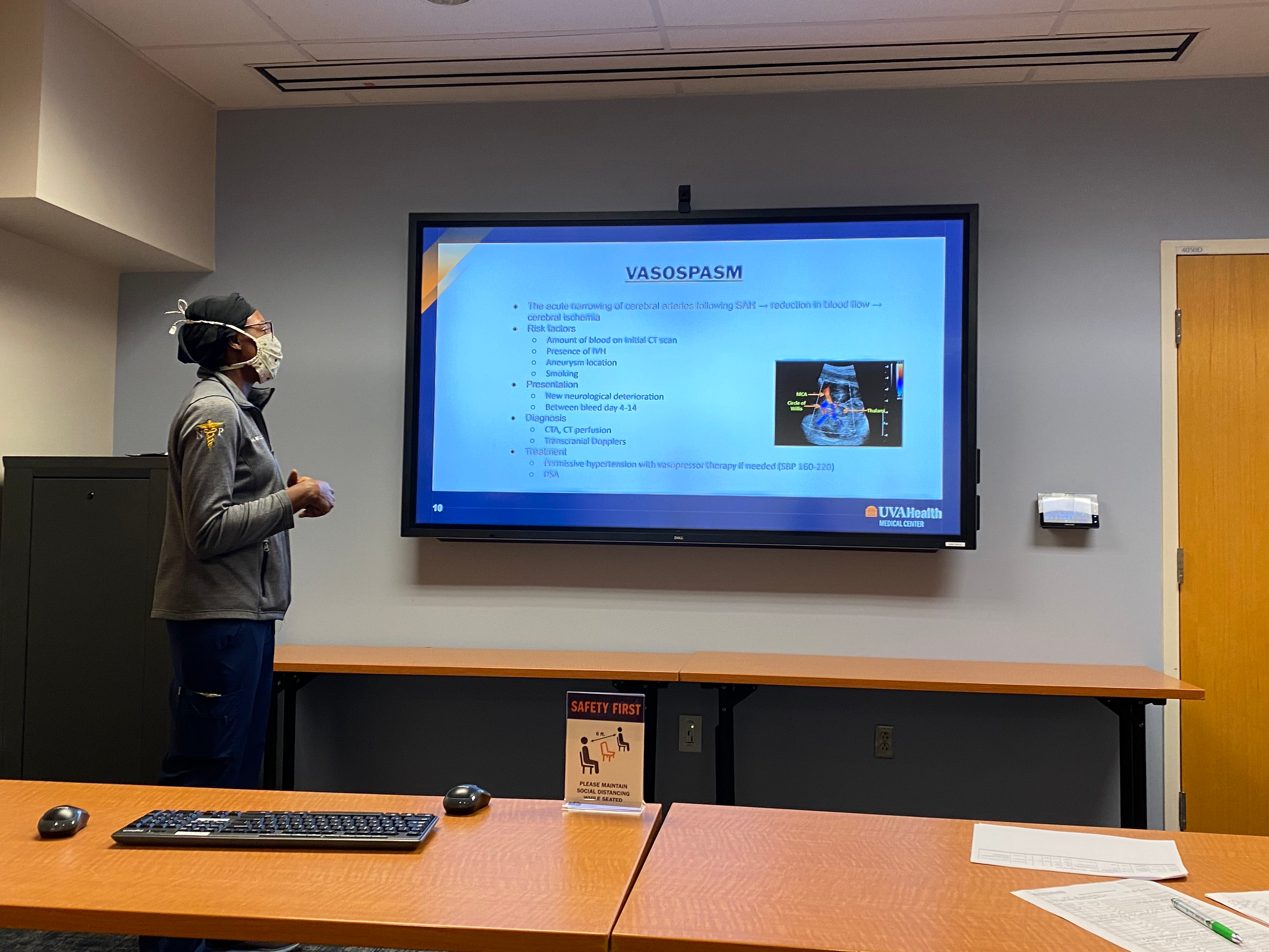 APP Fellow presenting teach-back session